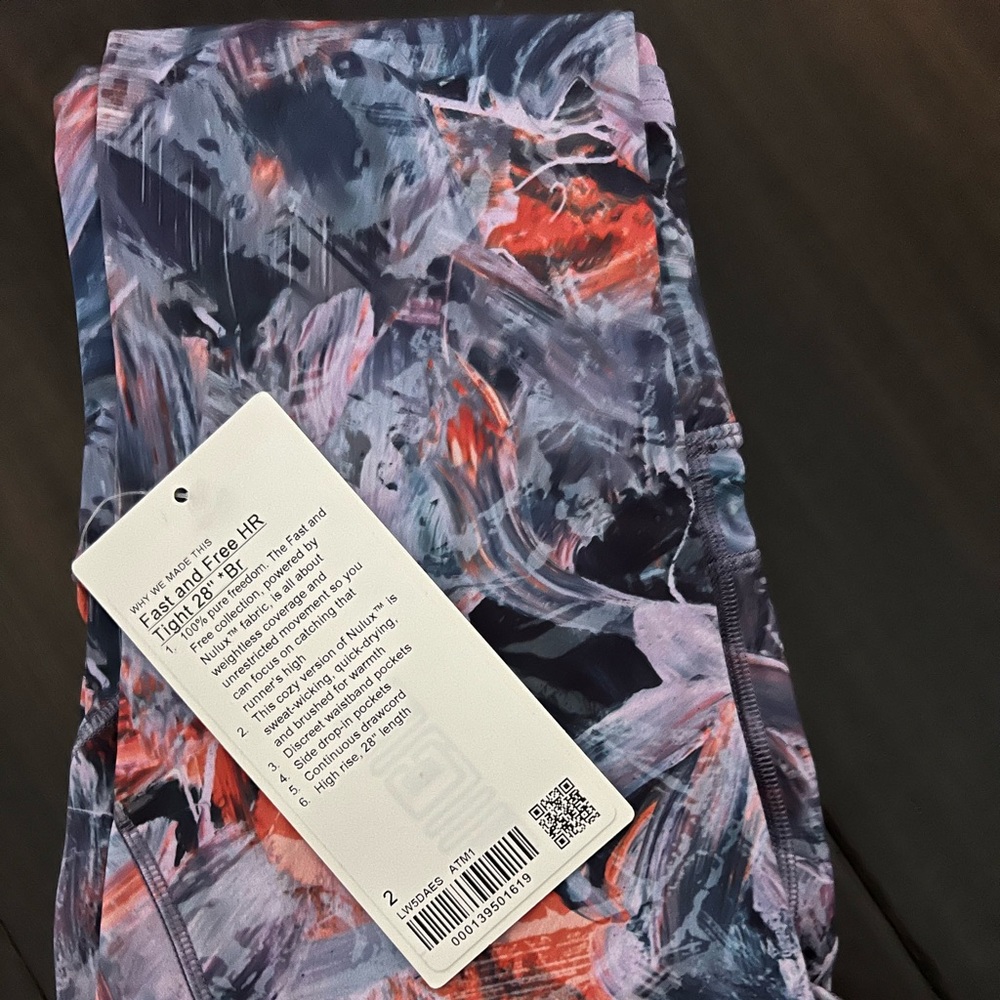NWT lululemon Fast and Free HR Tight 28” *Br - Picture 5 of 8